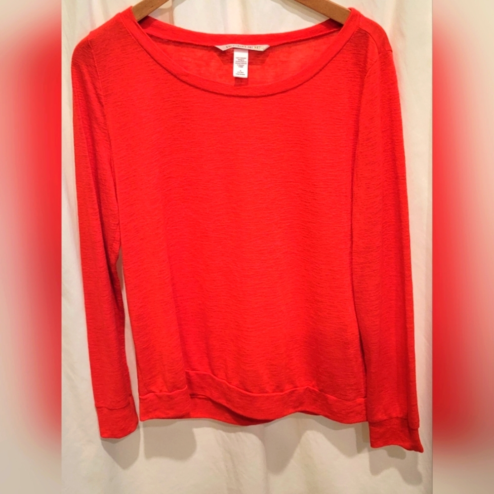 Victoria's Secret Size Medium Red Pajama Top